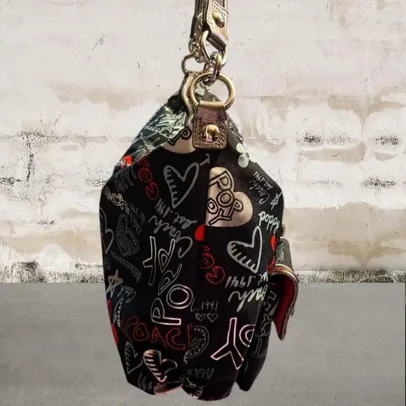 Coach Black and Red Shoulder Bag - Picture 4 of 10